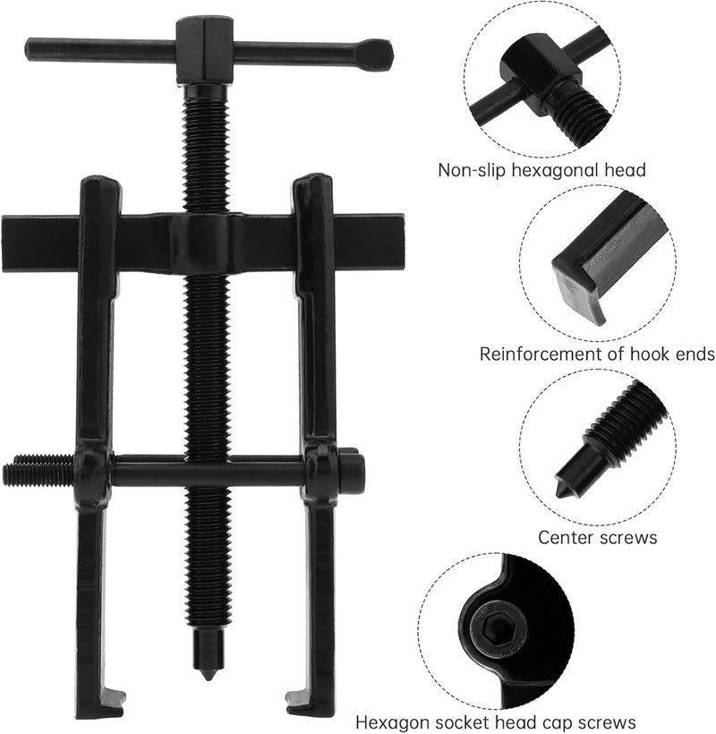ChgImposs Two Claw Separate Lifting Device Pull Bearing Puller for Bearing Maintenance/Auto Car Repair, Strengthen Bearing Auto Mechanic Bearing Puller Tool (6 Inch) - Image 4